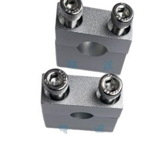 Double Hole Aluminum Alloy Tube Clamp - Air Line Panel Bracket for 1/4, 3/8, 1/2 Inch