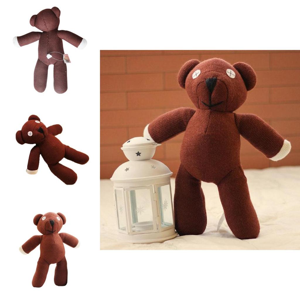 Mr Bean Teddy Plush Doll Brown 23cm Soft Stuffed Figure For Kids Gift And Novelty