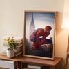 Full Round Diamond Painting Spider-man On The Tall Building Art Rhinestone Picture Mosaic DIY 5D Cross Stitch Embroidery Home Decoration