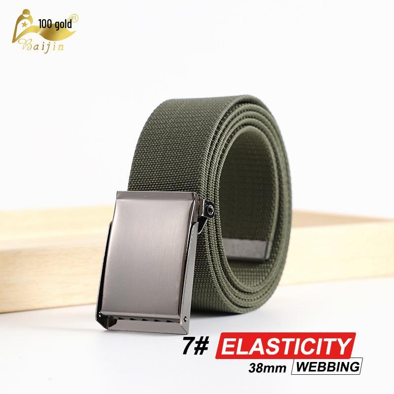 High Elasticity Knit Canvas Belt with Elastic Waistband - Fashionable and Comfortable