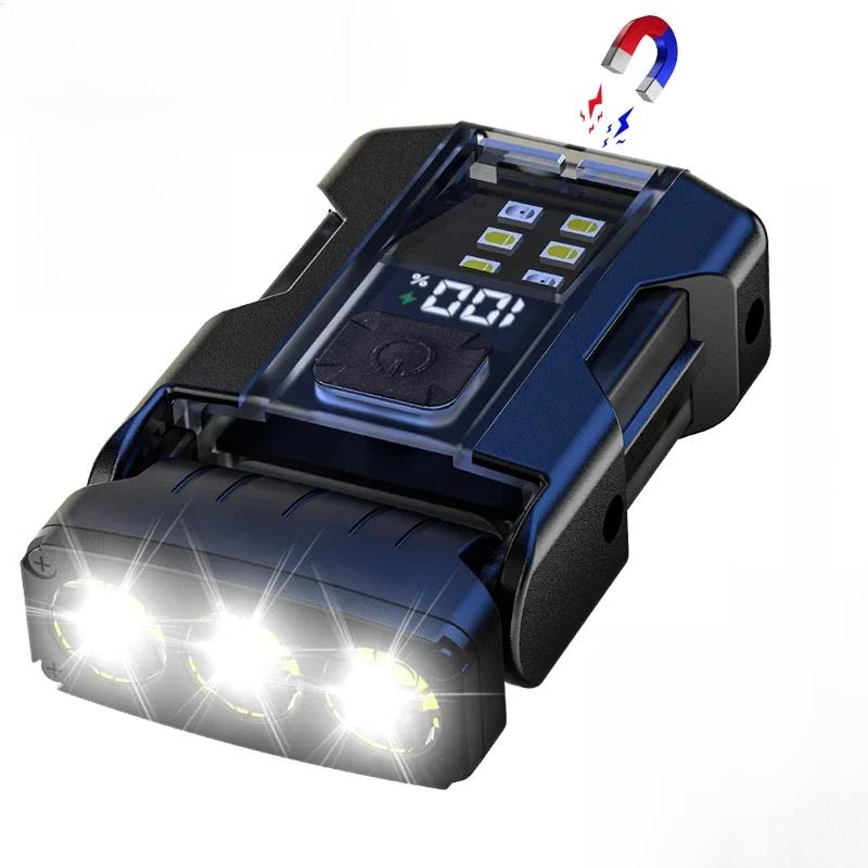 

Мини брелок-фонарик Яркий светодиодный EDC фонарь Магнитная крышка Клипса Лампа Фонарик Открытый Кемпинг Рыбалка Инструменты Лучший подарок Black