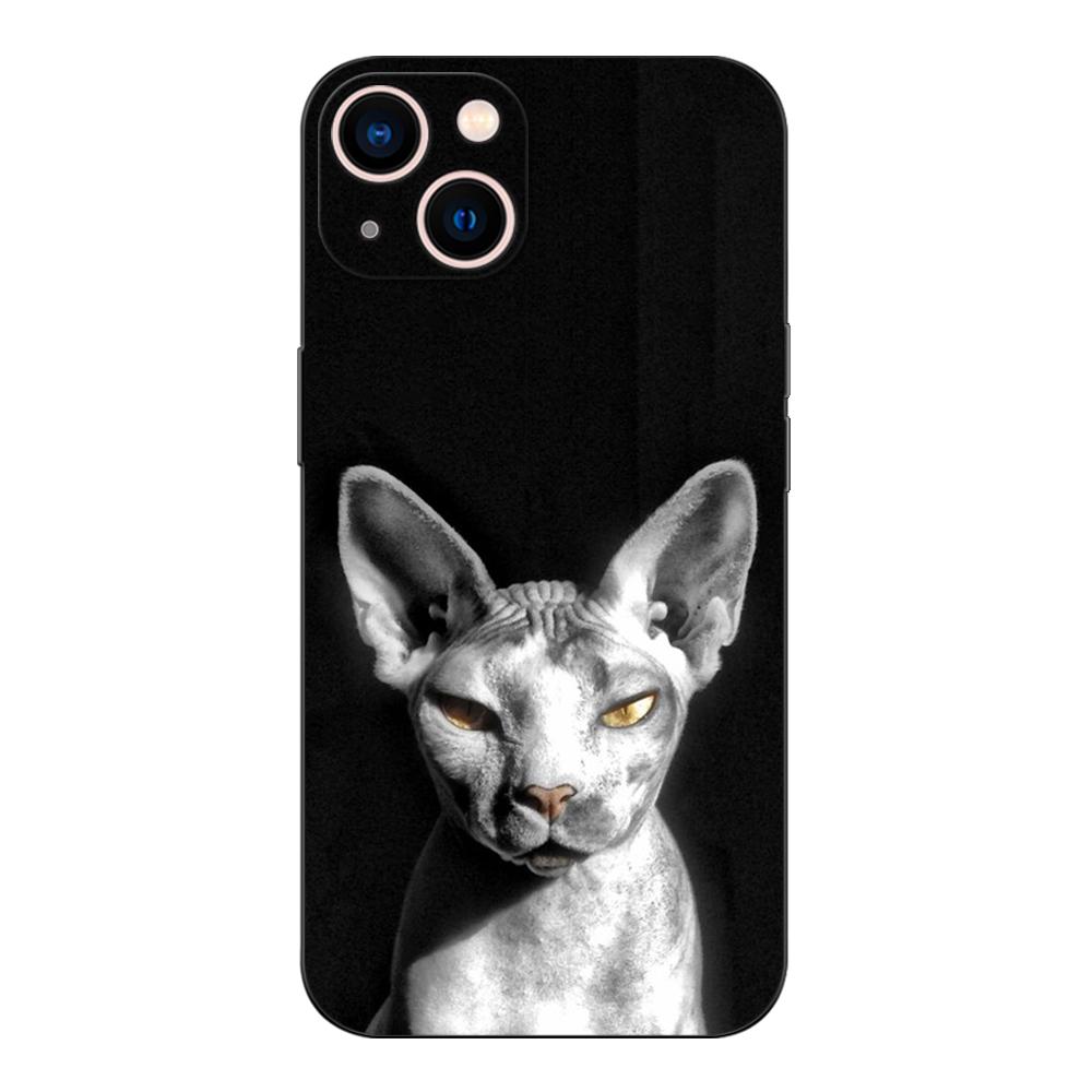 Black Tpu Case For Huawei Y9S Y6S Y8S Y5P Y7P Y8P Y7 Y5 Lite Prime 2018 Y6 2019 Cover Sphynx Cat