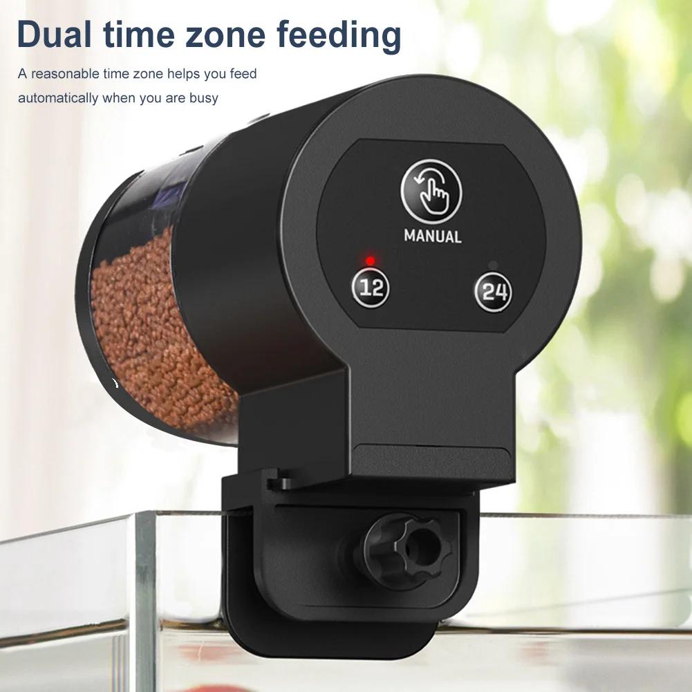 NEW Aquarium Fish Tank Feeder Large Capacity Aquarium Fish Food Dispenser 100Ml Automati Goldfish Feeder for Goldfish/Koi/Turtle
