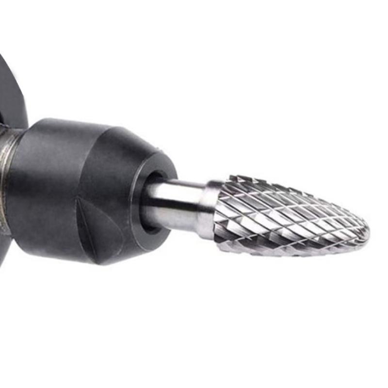 Precise Tungsten Steel Rotary Burrs File Grinding Heads for Effective Grinding in Metal Wood Sculpting Polishing Carving