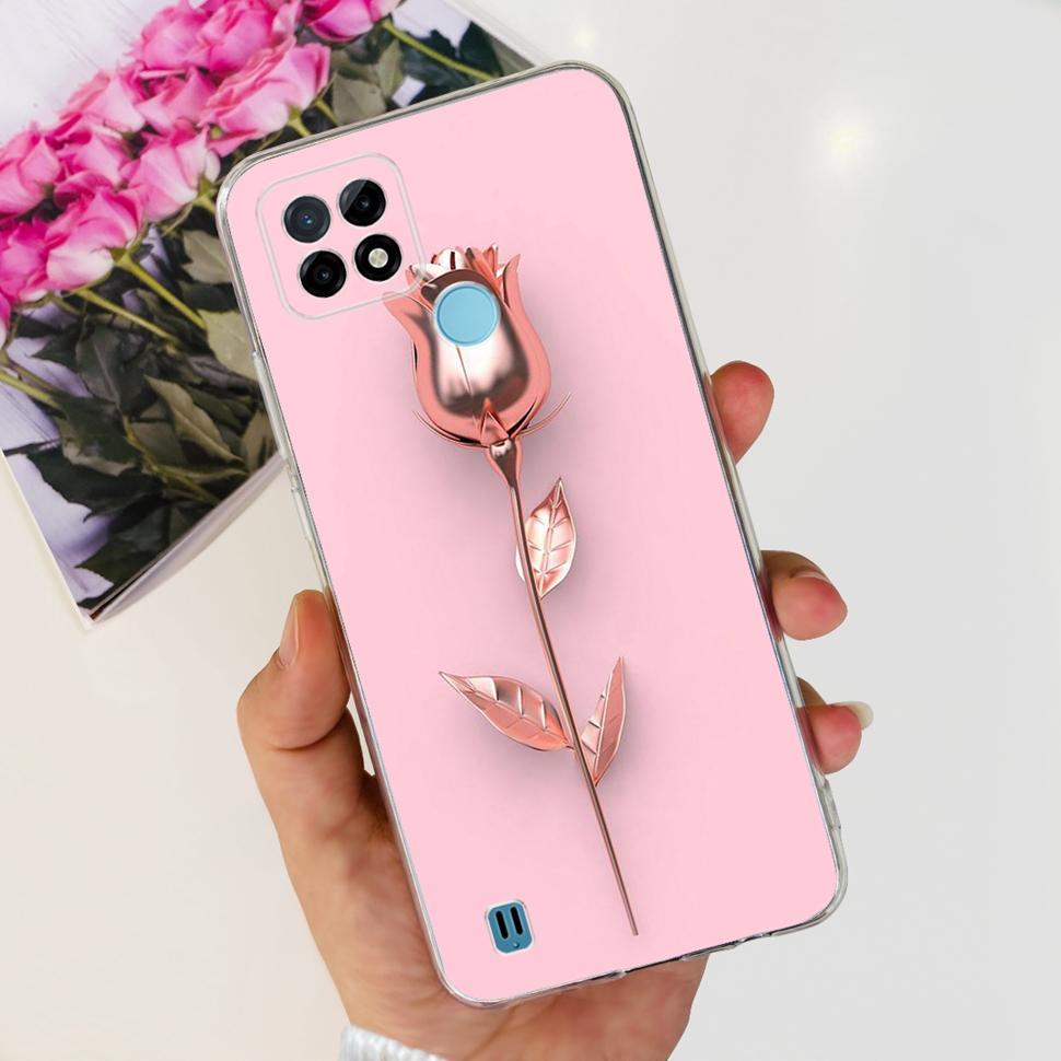 For Realme C21Y Case RMX3261  RMX3263 Cute Cartoon Cover Soft Silicone Phone Case For Realme C 21Y C21Y Bumper
