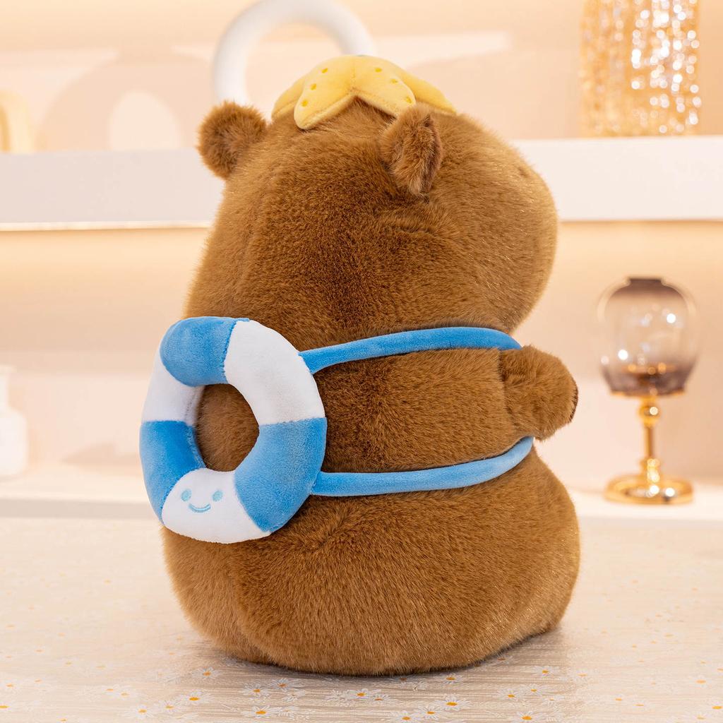 Sports Capybara Plush Toy Football Skateboard Backpack Kapibara Mall Boutique Pillow