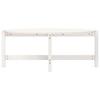  Coffee Table, White, 118x63x45 Cm, Solid Pine Wood