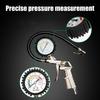 220Psi Car Motorcycle Multifunctional Tire Air Pressure Monitoring Gauge Tester Air Compressor Dial Meter Inflator Pump Tools