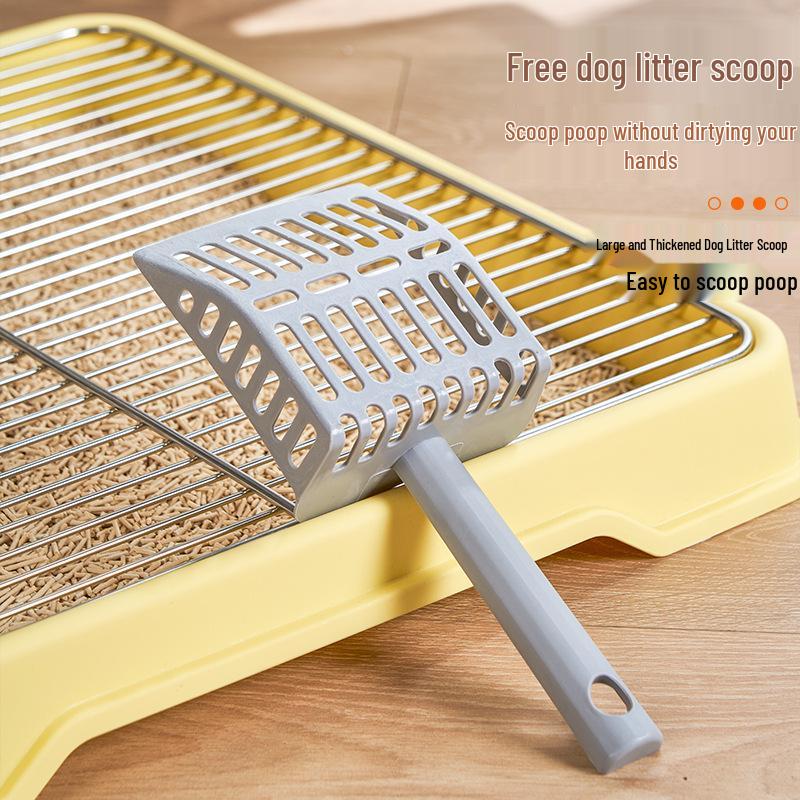 Stainless Steel Large Dog Toilet with Anti-Stomp Mesh for All Dog Sizes