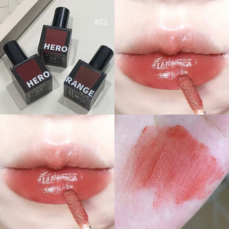 Dark Wave Iridescent Mirror Lip Glaze: Moisturizing, Long-lasting Korean Style Lipstick for a Natural Nude Look with Whitening Gloss Effect.