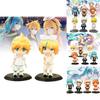 Entzückendes Pvc Anime Sänger Figuren Set Perfekt für Sammler Niedliche Cartoon Spielzeuge