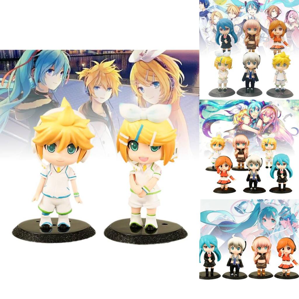 Adorable Pvc Anime Singer Figurines Set Perfect For Collectors Cute Cartoon Toys