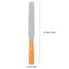 Wood Handle Stainless Steel Spatula Straight Blade Bread Cream Scraper  Cake Decorating
