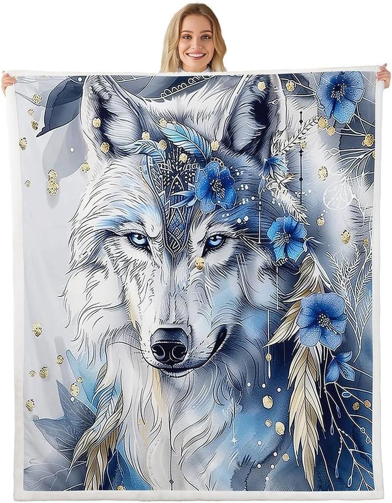 GUOYU Blanket Red Sun Throw Blanket Black Mountain Tree Fuzzy Blanket Japanese Style Blanket for Bed Couch Sofa Kids Boys Teens Room Decor