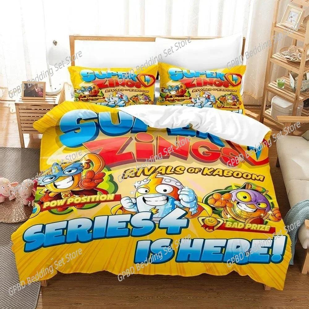 Comforter 3D Print Anime Super Zings Comfortable Duvet Bedding Set Children Bedroom Decoration Home Textile