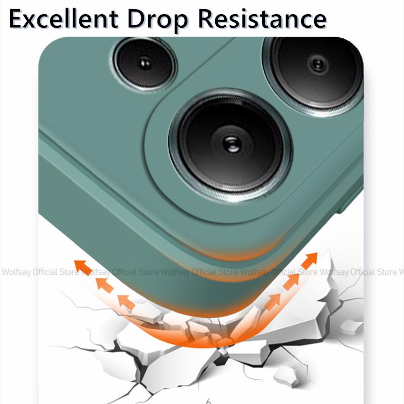 Für Xiaomi Redmi Note 13 Pro 4G Hülle Xiaomi Redmi Note 13 Pro Plus 5G Hülle Original TPU Stoßfeste Flüssigsilikon-Telefonhülle