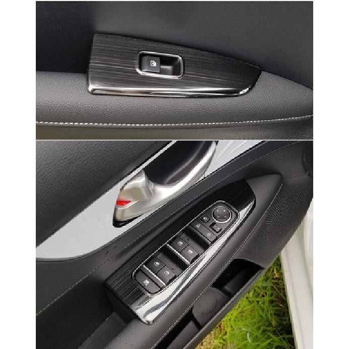 For Kia Forte K3 2019-2024 Black Titanium Window Lift Lock Switch Panel Trim 4PC