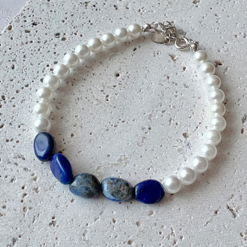 KIETIMOOR Lapis Pearl Bracelet (Silver925)