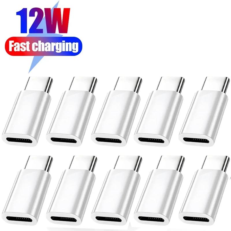 10-1Pcs IOS Female To Type C C Male Adapter PD27W Fast Charging High-speed Data Transfer Converters for IPhone 15 Pro Max Plus