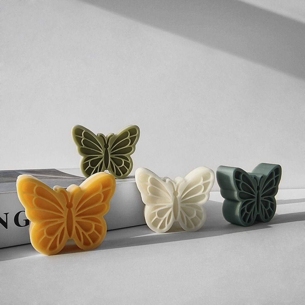 Reusable Candle Mold Silicone Soap mould Epoxy Resin Butterfly Shape Mold  Candle Making