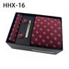 Paisley Men'S Tie Square Cuff Tie Clip Gift Box Set Business Casual Tie Black Gift Box