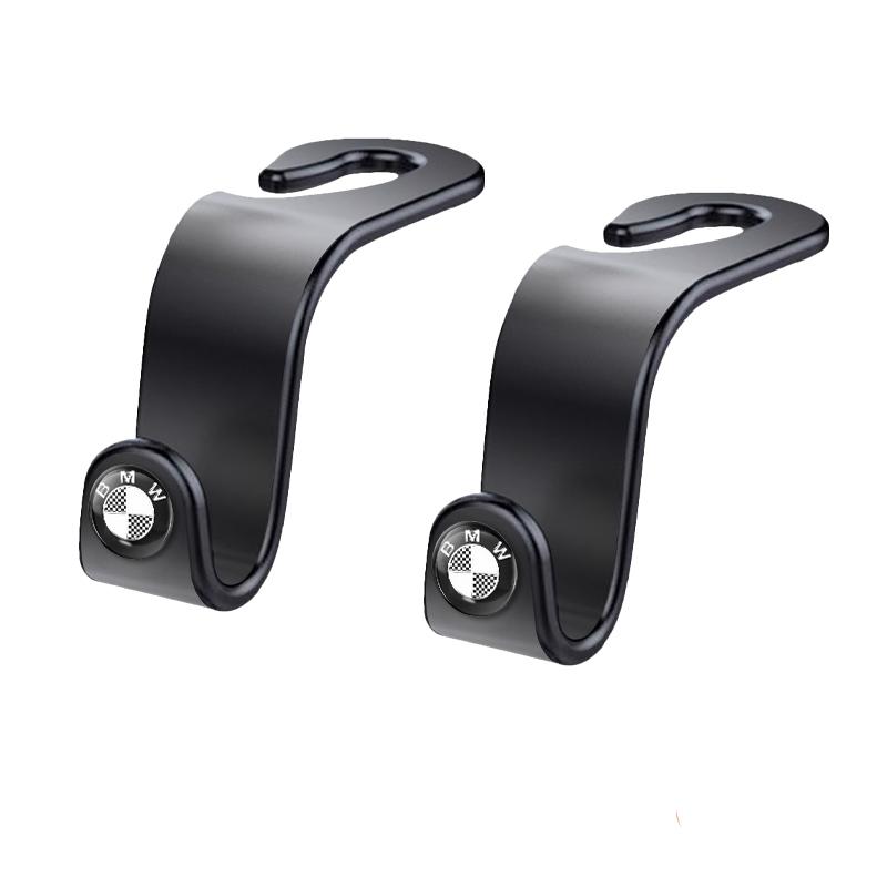 Car Headrest Hooks Hanger Bags Seat Back Organizer Holder Clips Auto Fastener Hooks For BMW Series i3 i4 G07 G06 G05 G02 G01 F48