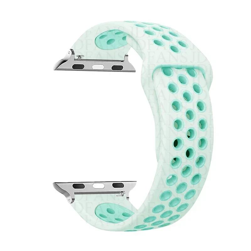 Sport Loop Strap für Apple Watch Band Ultra 2 49 mm 44 mm 40 mm 41 mm 45 mm 42 mm 38 mm Silikonarmband iWatch Serie 9-8-7 6 5 4 SE