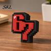 Desktop Stress Relief Toy 3D Printed 67 Clicker Fidget Toy, Pixel Art Desk Decor, Sculpture with Anti-Yellowing Decor Solid Base, for Office Home Fun