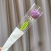 Crochet Tulip Flower Handwoven Flowers DIY Art Crafts Party Decoration for Wedding Birthday Party Background Decoration