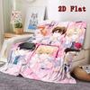 Ouran High School Host Club 2D Flat Pattern Flannel Blanket High quality All Seasons Warmth and Comfort Perfect for Christmas Gifts.DMT0925519