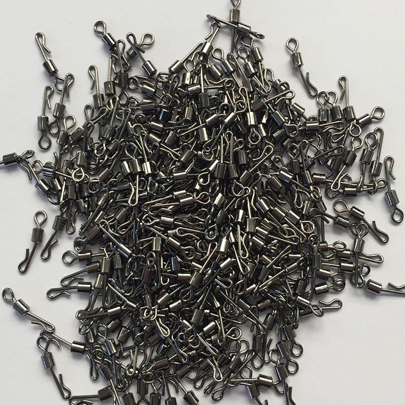 100 stücke Angeln Stecker Lager Wirbel Q-förmigen Schnell Ändern Wirbel Angelgerät Zubehör Für