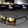 Fashion Vintage Check Sunglasses Men Women Classic Square Sun Glasses Retro Eyewear UV400 for Driving Fishing