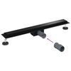 2 in 1 Shower Drain Black 80 cm Stainless Steel 304