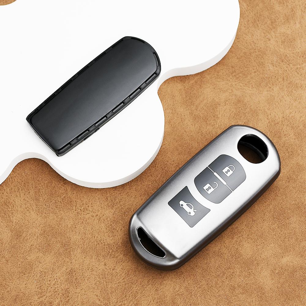 

Auto Shell For Mazda Cx-5 Cx5 Cx7 Cx-9 Cx8 2 3 5 6 Bl Bm Gj Atenza Axela Demio Cx-3 Cx3 Tpu Car Key Case Cover Fob Keychain