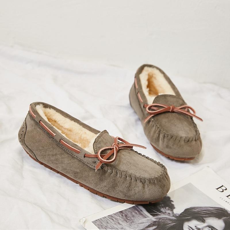 Women's Washable, Non-Fading, Fleece-Lined, Non-Slip Flat Shoes for Autumn & Winter