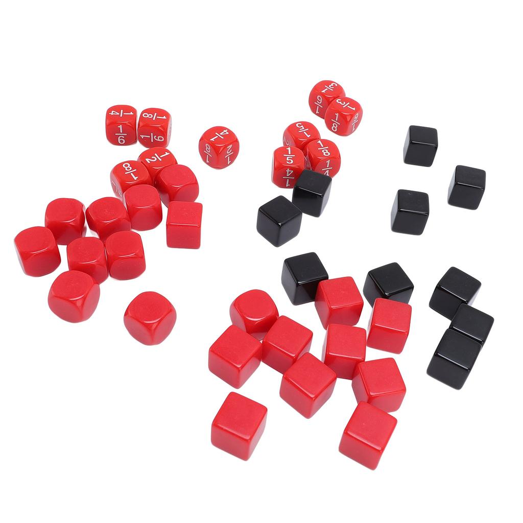 40 buc Zaruri cu 6 fețe 16mm Cub Set clasic de zaruri cu sac de depozitare pentru jocuri educaționale