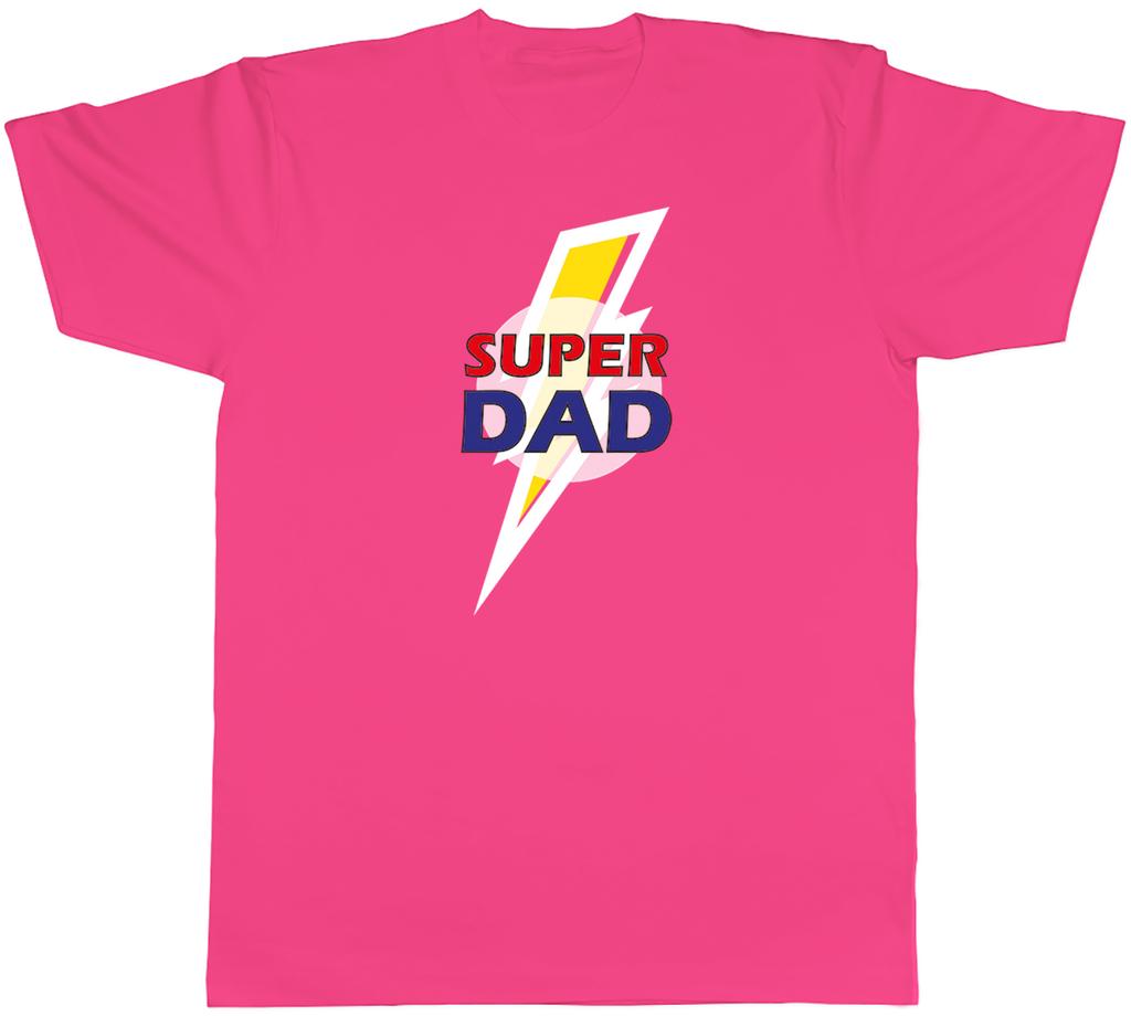 Dad Unisexs TShirt Lightning Bolt Super Dad Fathers Day Birthday Unisex Tee Gift