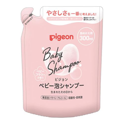 

Pigeon Baby Foaming Shampoo, Baby Flower Scent, Refill, 300ml (Set of 2)