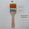 Nylon Bristle Brush with Wood Handle - Versatile for Painting, BBQ, and Cleaning