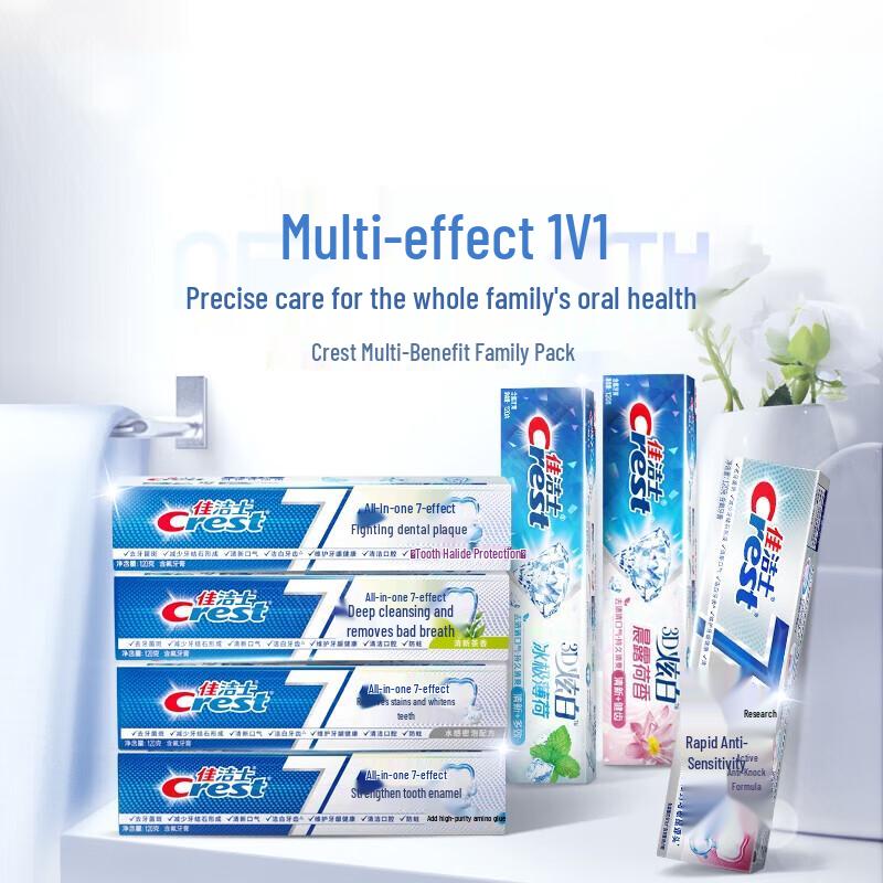 Crest Velvet Toothbrush & Multi-Effect Toothpaste Oral Care Set