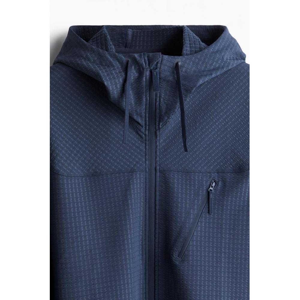 H M Mid Layer Jacket Regular Fit dryMove Navy Blue