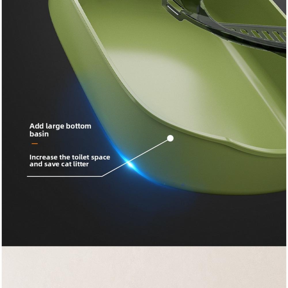 Semi-closed Cat Litter Box Oversized Splash-proof Thickened Cat Toilet Pet Supplies Cat Litter Box Oversized Deodorant