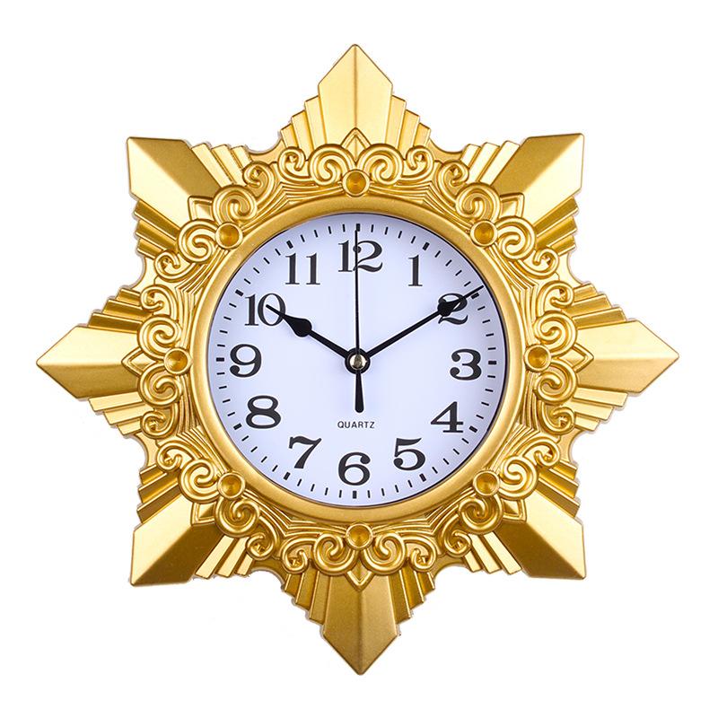 Clock Living Room Simple 25cm Inch Wall Hanging Home Creative Wall Clock Light Luxury Plastic Hanging Watch