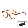 Square Metal Core Leg High-End Anti Blue Light Flat Mirror, New Trend Cross-Border Classic Men And Women Glasses