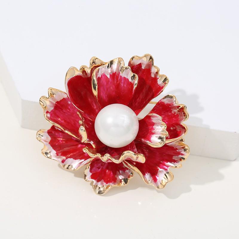 Broche Pivoine Chinoise Élégante: Corsage de Perles Haut de Gamme pour Manteaux, Cheongsams et Hanfu