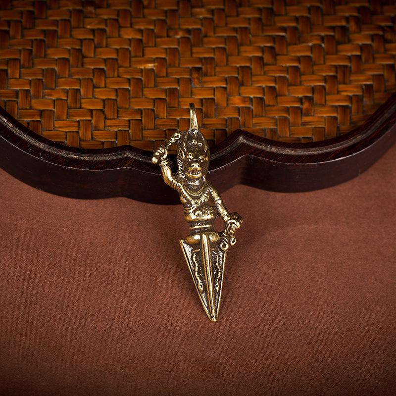 Messing Vajra Stößel Schlüsselanhänger und Auto Anhänger Ornamente