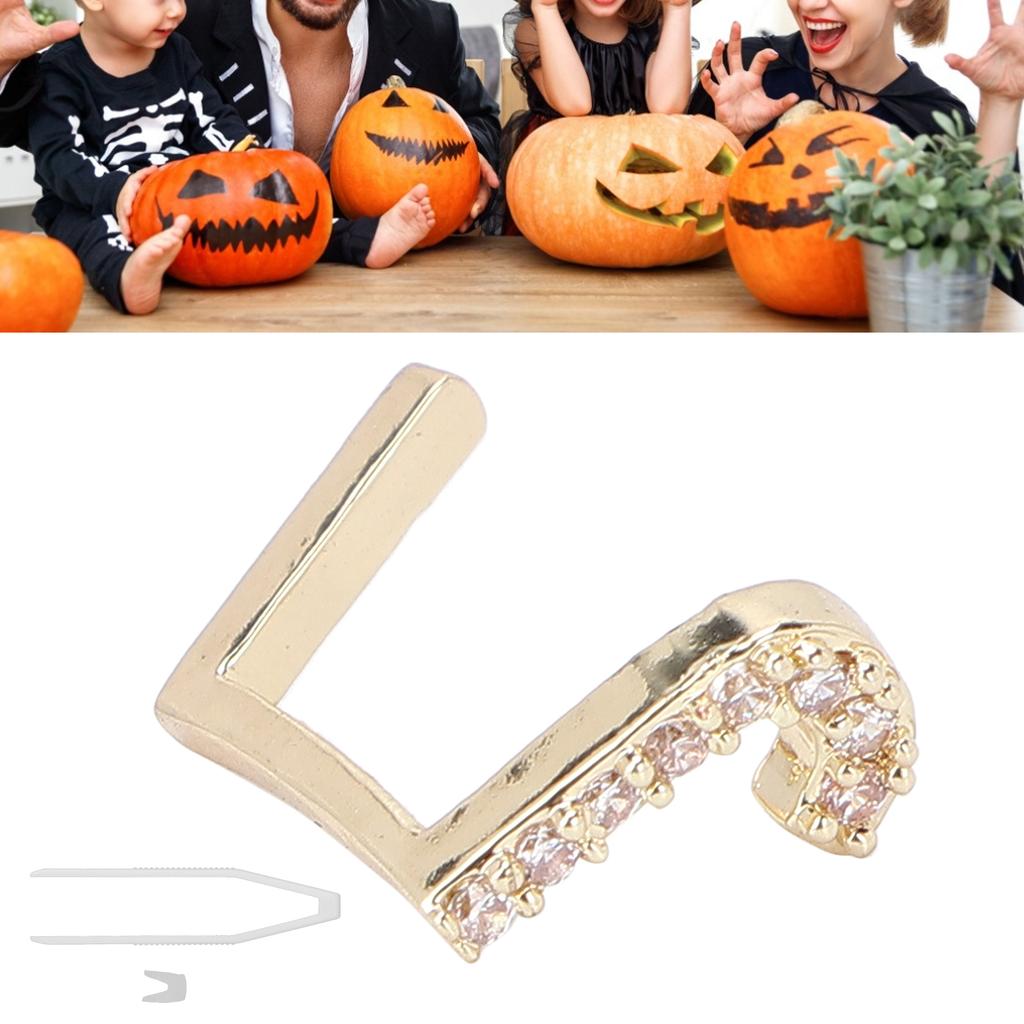 Capital Letter Hip Hop Tooth Removable Teeth Brace Decoration Teeth Accessory for Costume Party