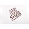 Inner Armrest Switch Cover Trim For 2016- Mini Clubman F54 Carbon Fiber 4pcs