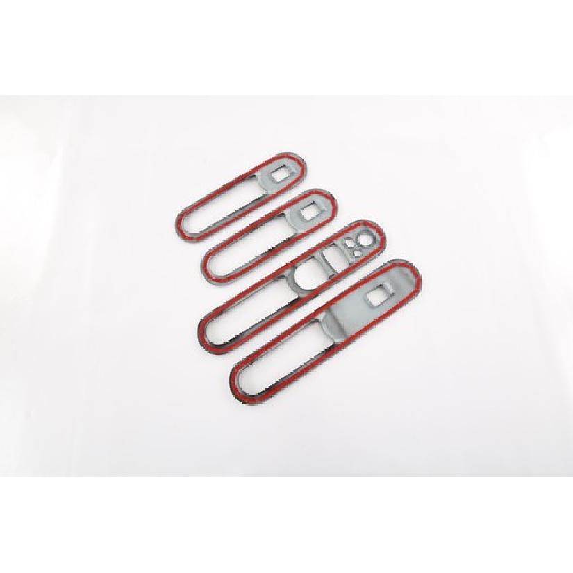 Inner Armrest Switch Cover Trim For 2016- Mini Clubman F54 Carbon Fiber 4pcs