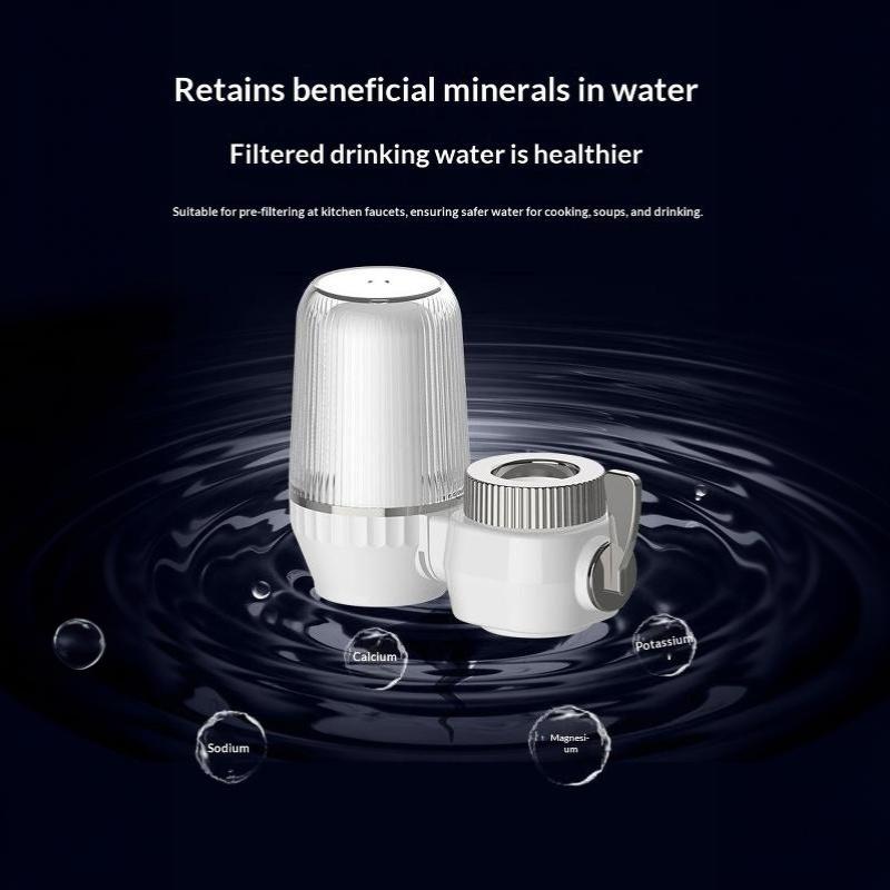 Wasserfilter für Wasserhahn 7-lagige Aktivkohlefiltration Filterelement Herausnehmbar für Hausküche Trinken Kochen